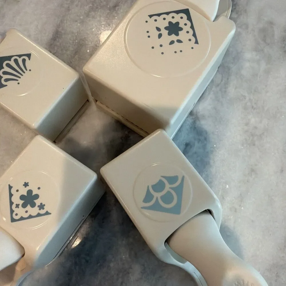 Martha Stewart Lot of 4 Corner Paper Punches Lace Floral Scallops